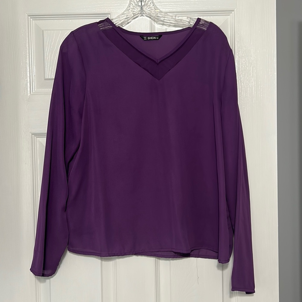 Lightweight purple blouse from SHEIN